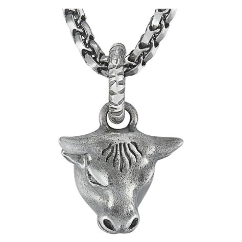 gucci bull necklace|gucci necklace on sale.